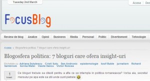 FocusBlog Roncea