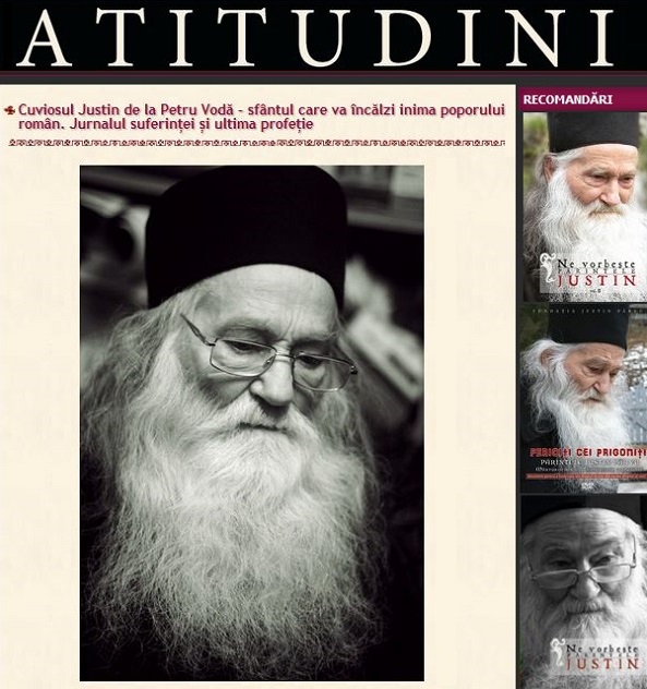 Profetia Parintelui Justin Parvu - Revista Atitudini - Foto Cristina Nichitus Roncea