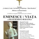 EMINESCU / VIATA de Maica Benedicta – Zoe Dumitrescu Busulenga, la Academia Romana