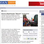 INFO CIP. Ce mai zic turcii despre noi. ZAMAN Romania: Romen dindarlardan ‘fişlenme’ protestosu