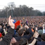 DEMONSTRATII anti-comuniste la Chisinau. Alegerile au fost falsificate. Nationalistii romani eliminati, dupa modelul de la Bucuresti si Bruxelles