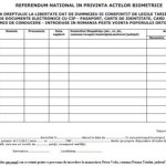 REFERENDUM NATIONAL – Vrem sa nu vrem acte electronice cu cip si date biometrice? VOX POPULI VOX DEI