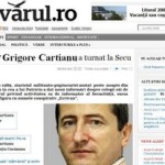 EXCLUSIV ADEVARUL: Grigore Cartianu a turnat la Secu si se autodenunta in ziarul de maine