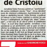 SARACII MOGULI. II DOARE ADEVARUL. Cristoiu, chiar daca nu tine cu Basescu, il spune verde-n fata. Reactia sclavilor: taie-l!