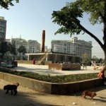 FOTO HOTNEWS: Monumentul Holocaustului dupa defrisarea Parcului Brezoianu. Maine are loc inaugurarea Memorialului Victimelor Holocaustului în România