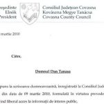 Exemplul Marko Bela. Tamas Sandor, presedintele UDMR Covasna si al Consiliului Judetean Covasna a eliminat stema Romaniei de pe documentele oficiale. FOTO