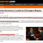 Baconschi: Presedintele Romaniei, Traian Basescu, e “aberant”, “senzationalist” si plin de “speculatii gratuite”. Iar presa – romana si straina – e cretina. Inca seful MAE sustine ca nu a amenintat stupid Croatia si Comisia Europeana