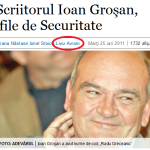 Ioan Grosan a turnat, un pic, la Securitate iar Liviu Avram a turnat la greu si la Vintu si la Patriciu. Ce-o fi mai gretos? Plus: Ferocele Cartianu despre Rompetrol si Rosca Stanescu