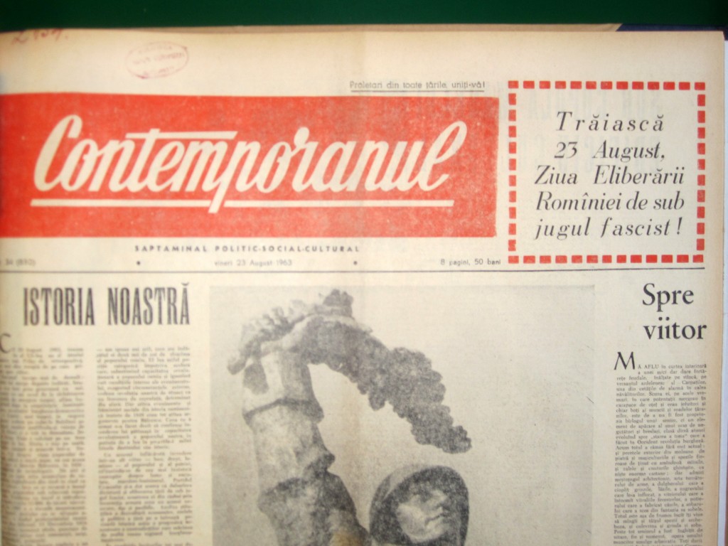 Contemporanul 1963  Revolutie Culturala George Ivascu Manolescu Karl Marx Ziua Victoriei 23 August