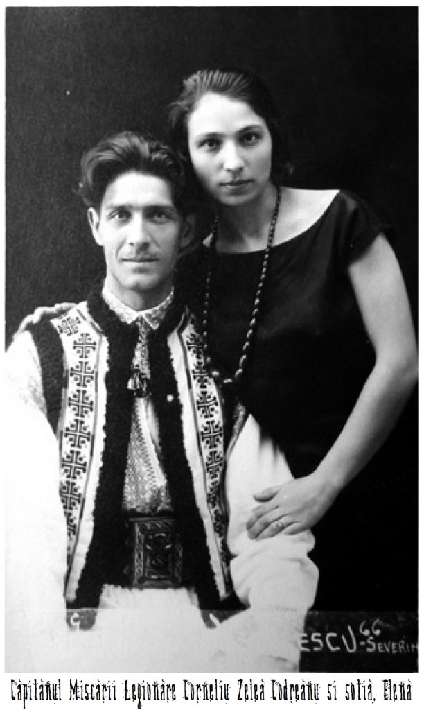 Corneliu Codreanu si doamna sa, Elena