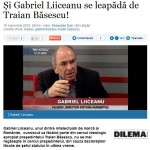 De ce s-a lepadat Liiceanu de Basescu ca de Satana
