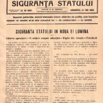 Siguranta Statului din 1926 despre Referendumul din 2012 si problema “inlaturarii influentelor oculte”. FOTO / INFO