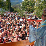 Incantator: Preafericitul Patriarh Teoctist si Corul Byzantion la Sambata de Sus, 2003 