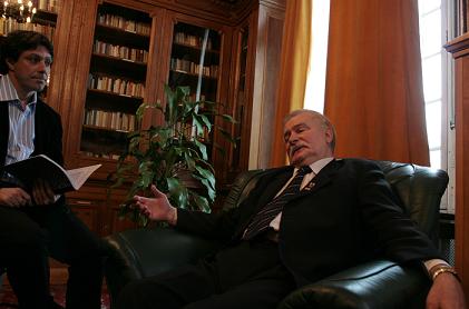 Victor Roncea cu Lech Walesa