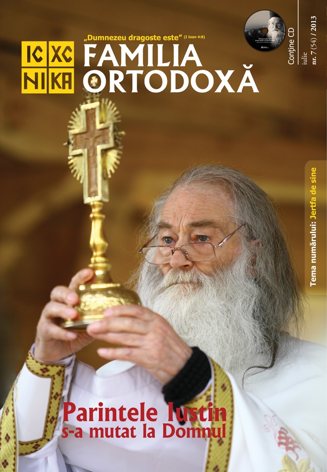 Familia Ortodoxa - Parintele Justin Parvu - Foto Cristina Nichitus Roncea - Coperta Nr. 54 2013