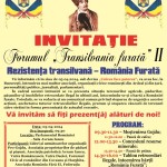 Forumul “Transilvania furata” (II). Unirea face puterea. Rezistenta transilvana – Romania furata. Conferinta la Bucuresti, Palatul Parlamentului, Sala Avram Iancu