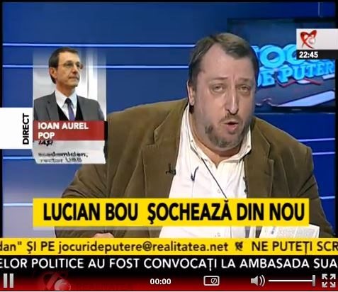Lucian Boia si un Bou numit Adrian Niculescu la Jocuri de Putere cu Rares Bogdan de la Realitatea Tv