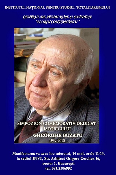 Simpozion comemorativ Gheorghe Buzatu 2014 INST