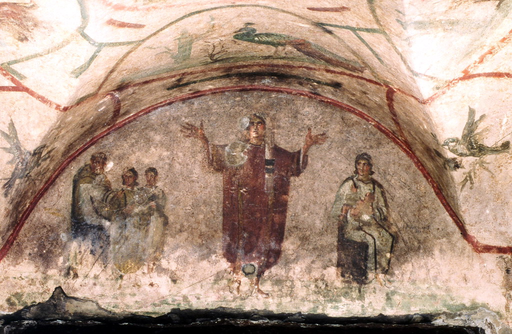 Prea Sfanta Nascatoare de Dumnezeu Fecioara Maria mijlocitoare catre Dumnezeu - Catacombele Priscilla