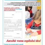 Părinţi pentru Ora de Religie: Cererea pentru înscrierea copilului (PDF). Liana Stanciu: “Educaţia fără religie înseamnă şcoală fără suflet, neam fără Dumnezeu şi fără identitate”