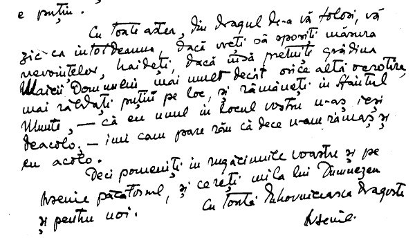 Scrisoare Parintele Arsenie Boca Sf Munte Athos