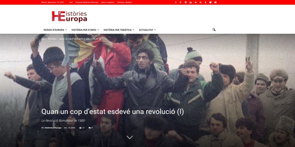 Histories D Europe - Revolutia Romana 1989
