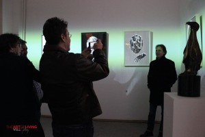 Victor Roncea, Ion Spanu si Florin Chilian la Rone - Expozitia Borders de la The Art of Living Gallery