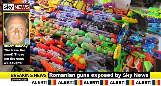 Stuart Ramsay Sky News Romanian Guns